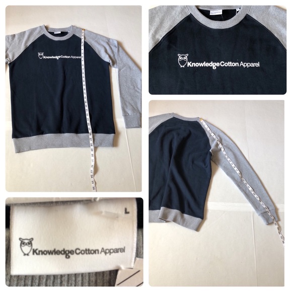 KNOWLEDGE COTTON APPAREL ORGANIC MATERIALS SWEATSHIRT/NWT - Picture 15 of 15